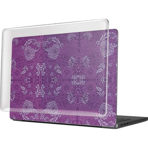 Radiant Orchid Floral MacBook Pro 14in (2021-24) Case plus Skin